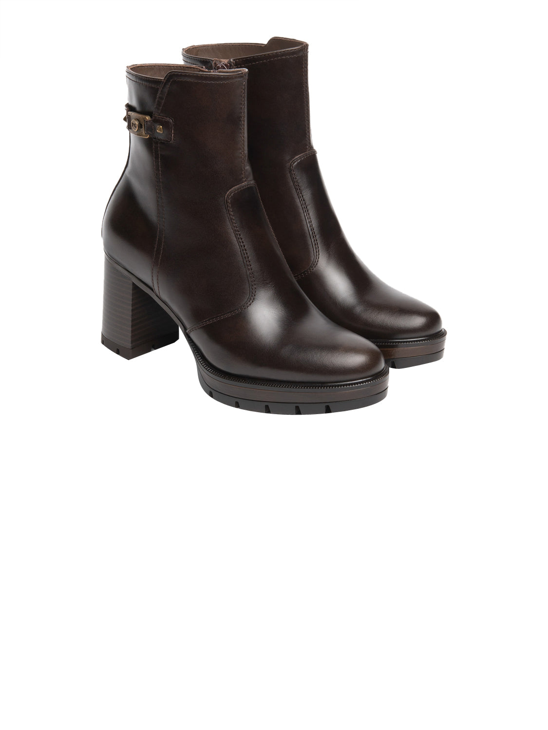 NERO GIARDINI Stivaletti con tacco Donna - Marrone modello I618043D