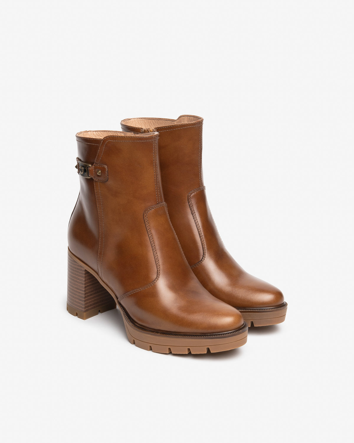 NERO GIARDINI Stivaletti con tacco Donna - Cuoio modello I618043D