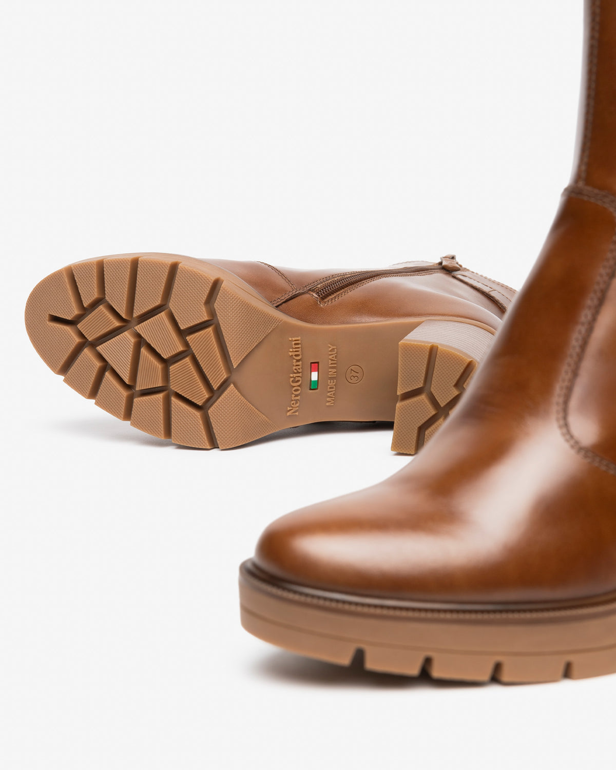 NERO GIARDINI Stivaletti con tacco Donna - Cuoio modello I618043D