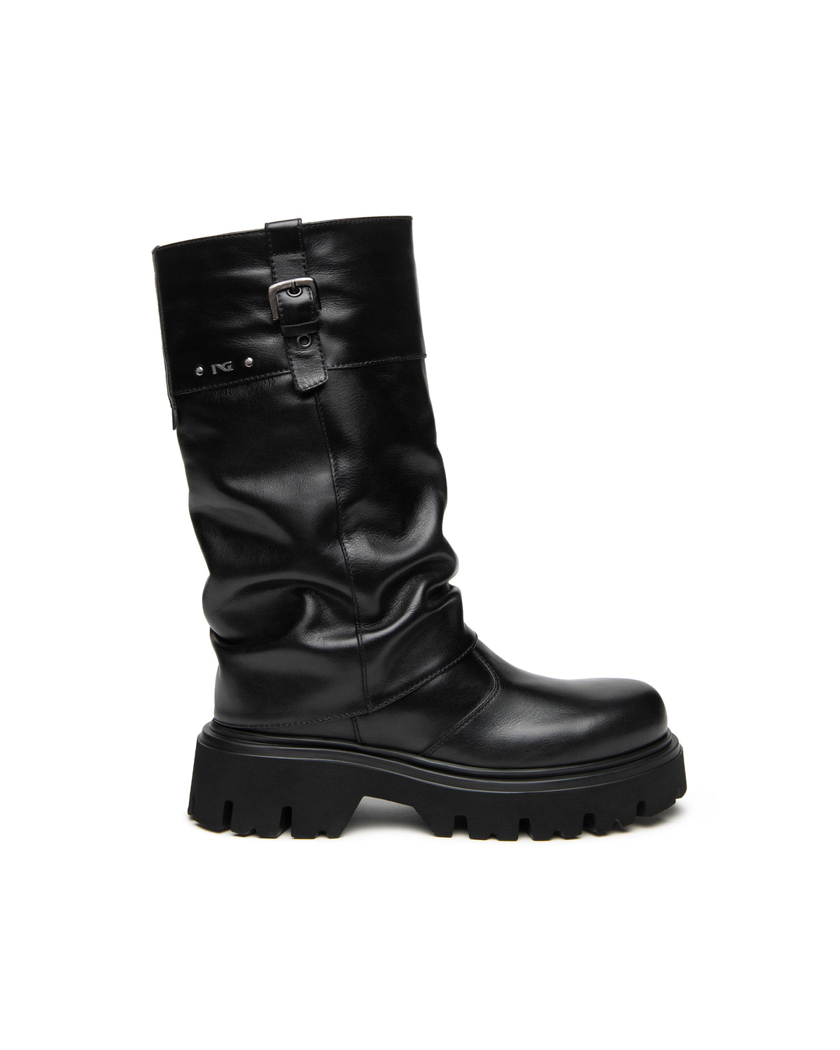 NERO GIARDINI Stivali Biker Donna - Nero modello I618067D
