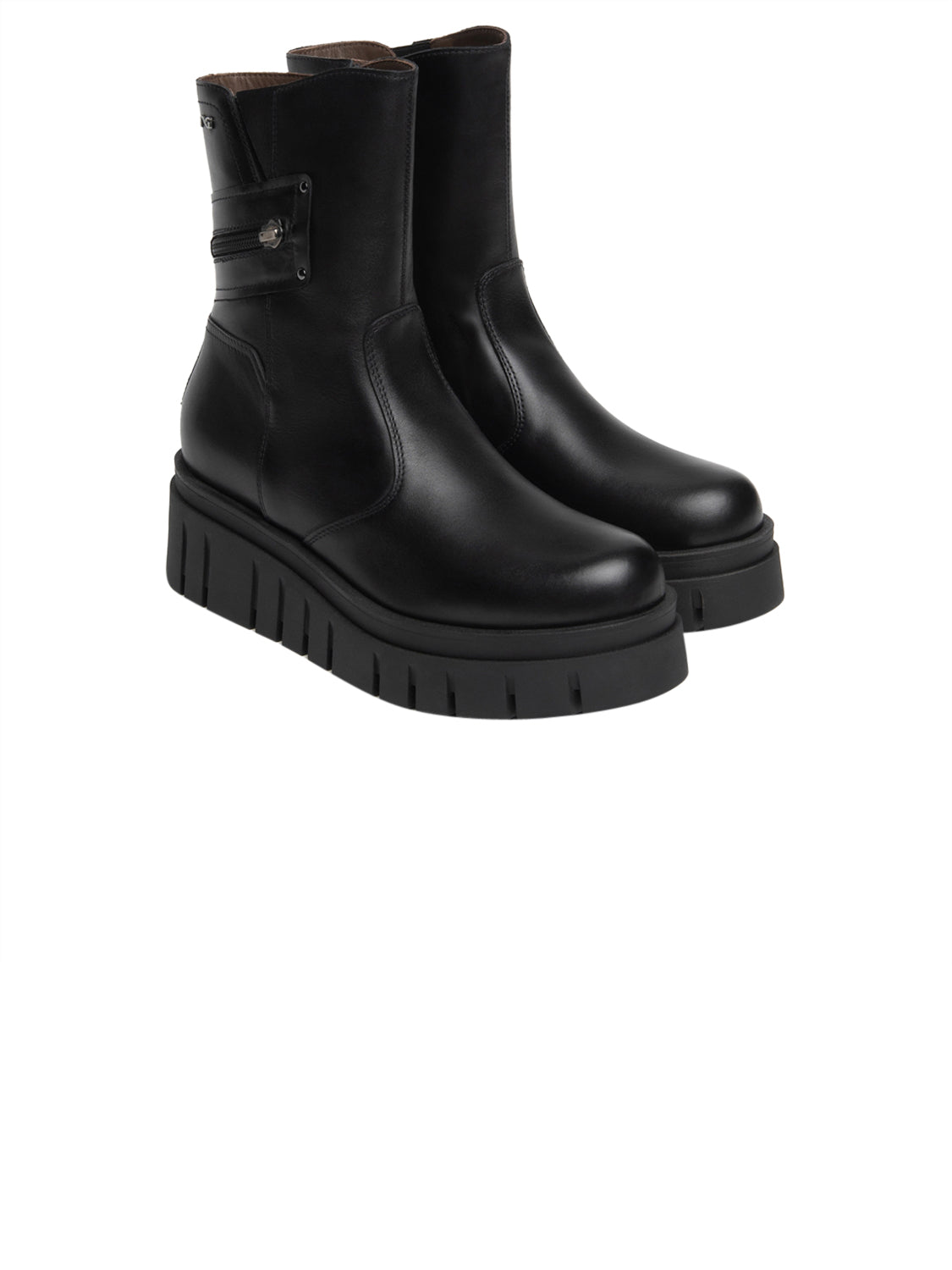 NERO GIARDINI Stivaletti con zeppa Donna - Nero modello I618100D