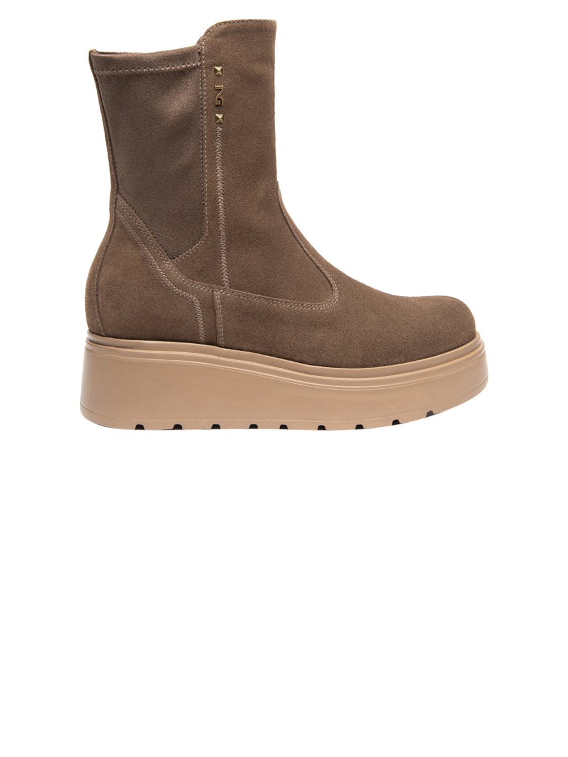 NERO GIARDINI Stivaletti con zeppa Donna - Beige modello I618111D
