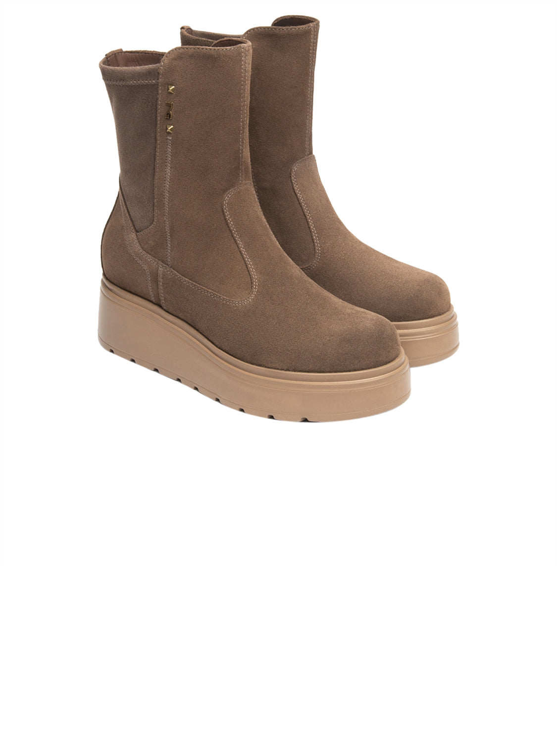 NERO GIARDINI Stivaletti con zeppa Donna - Beige modello I618111D