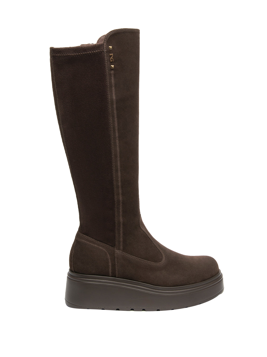 NERO GIARDINI Stivali con zeppa Donna - T.Moro modello I618114D