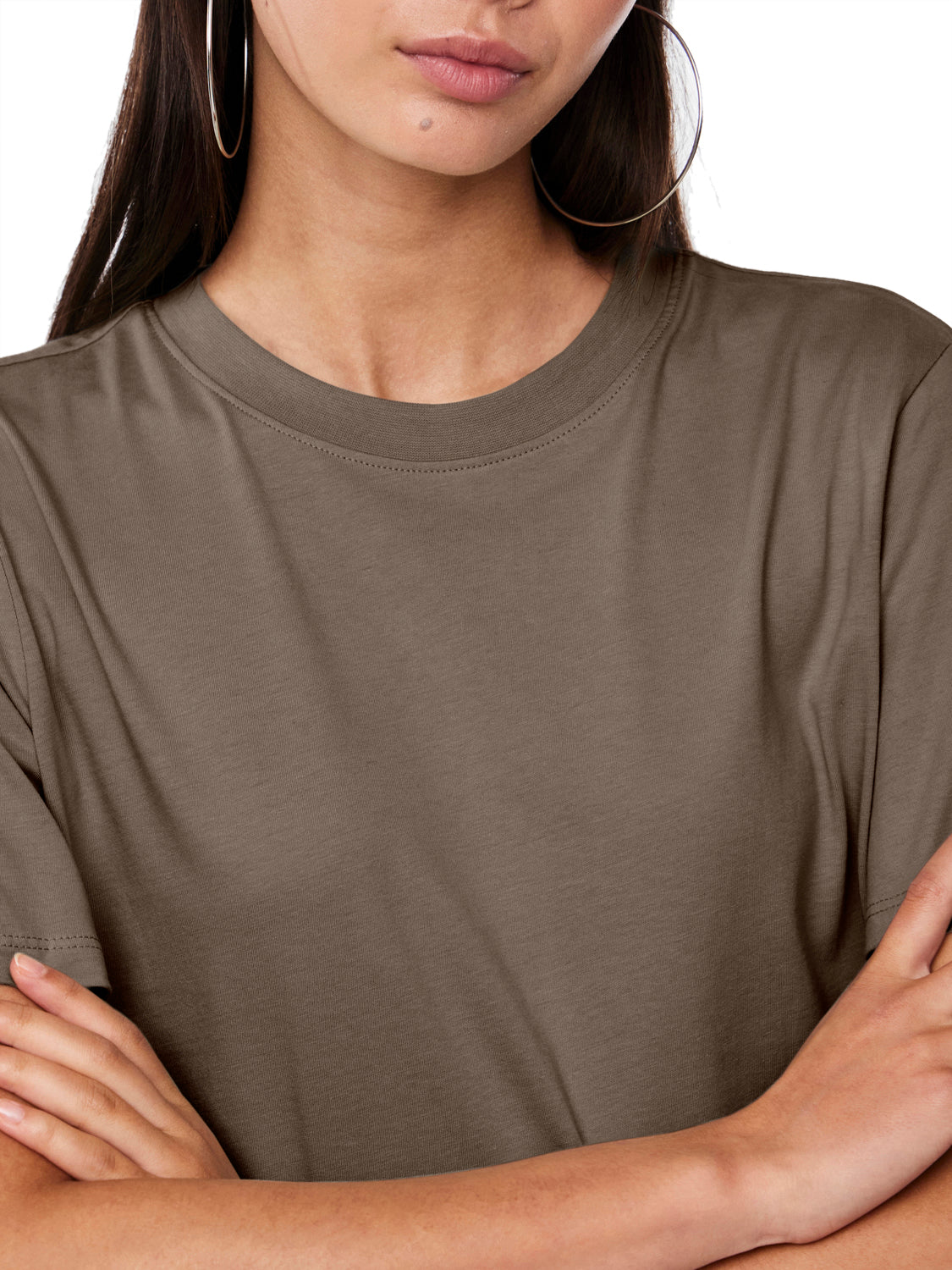 PIECES T-shirt Donna - Marrone modello 17140802