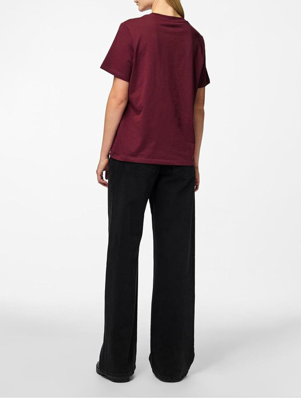 PIECES T-shirt Donna - Bordò modello 17140802