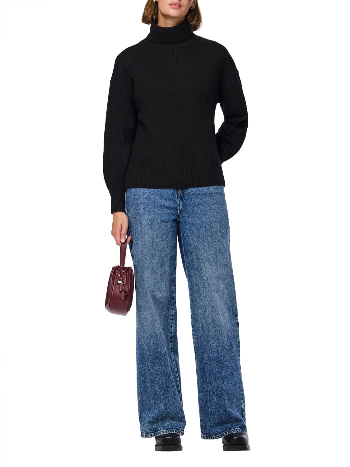 PIECES Maglione Donna - Nero modello 17150960