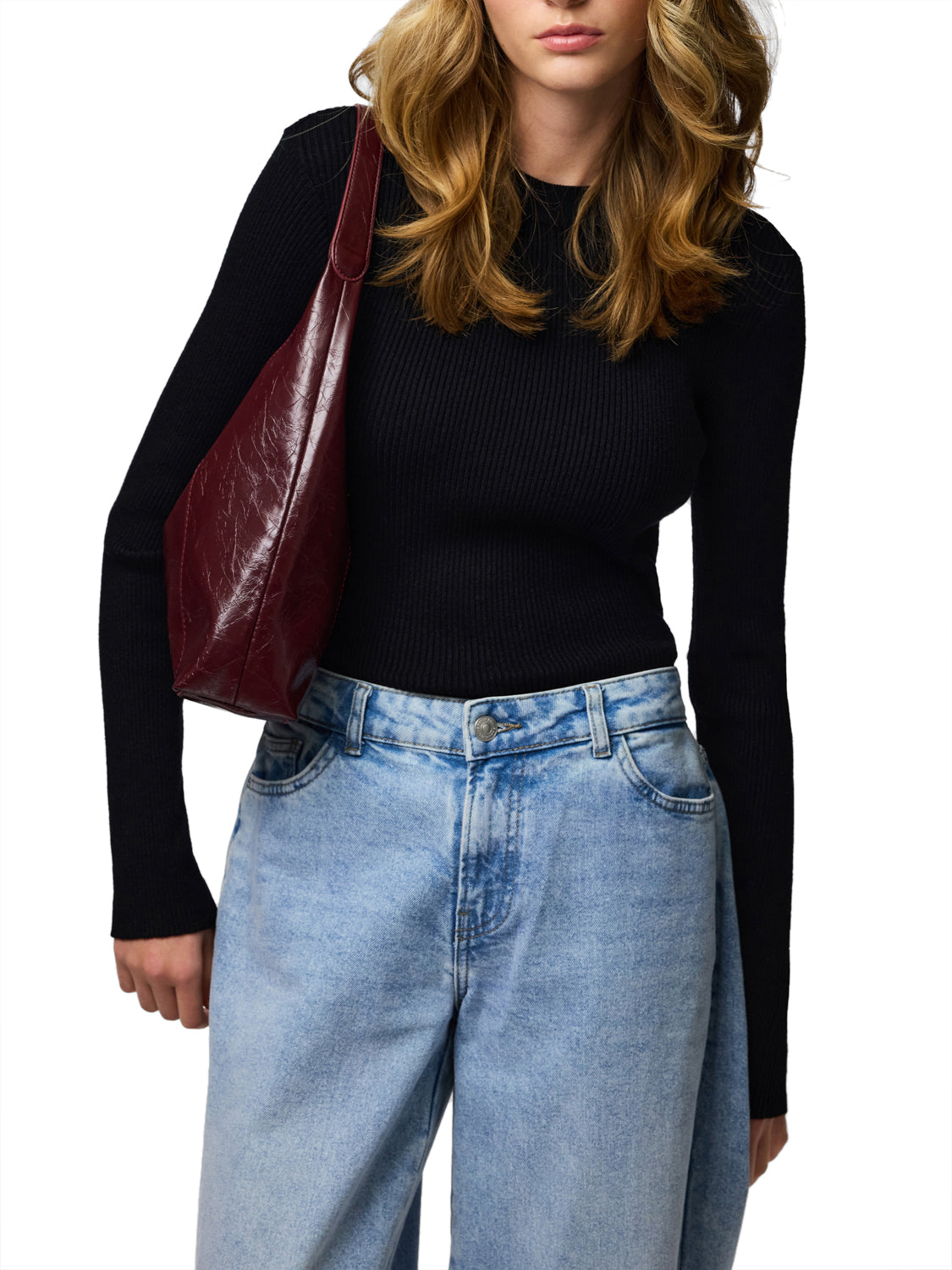 PIECES Maglione Donna - Nero modello 17158955
