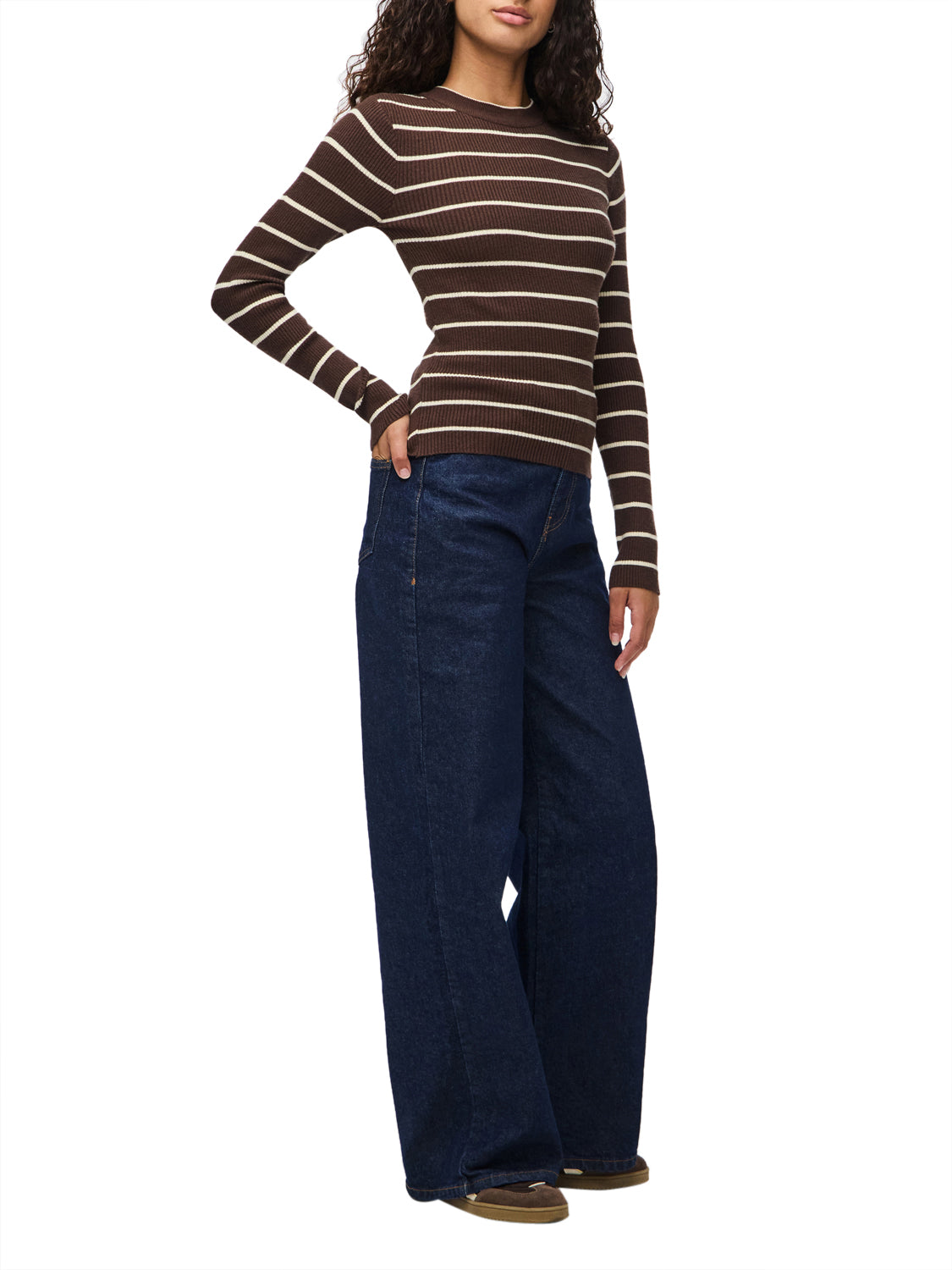 PIECES Maglione Donna - Marrone modello 17158955
