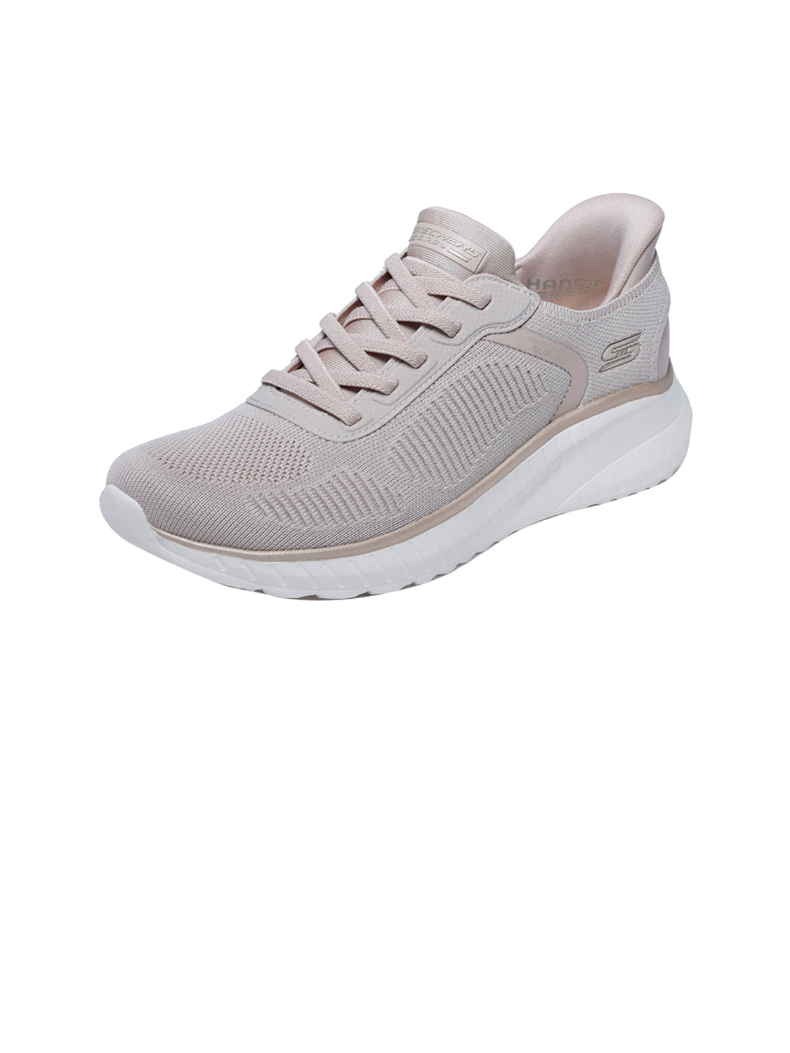 SKECHERS Sneakers slip-in Donna - Beige modello 117497