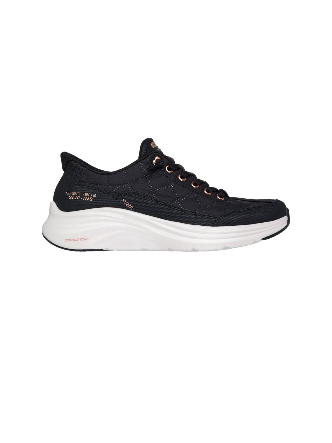SKECHERS Sneakers slip-in Donna - Nero modello 150413