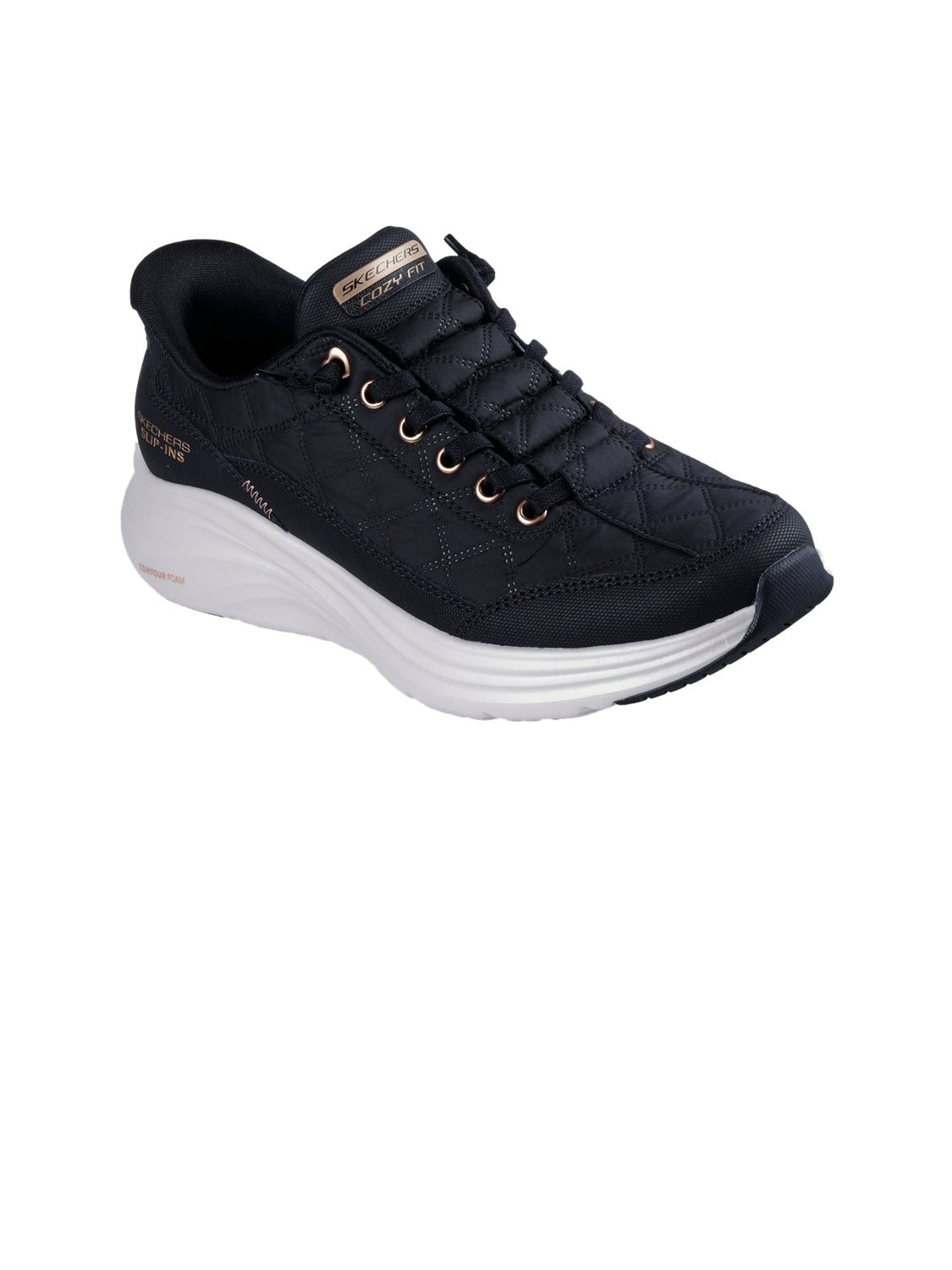 SKECHERS Sneakers slip-in Donna - Nero modello 150413
