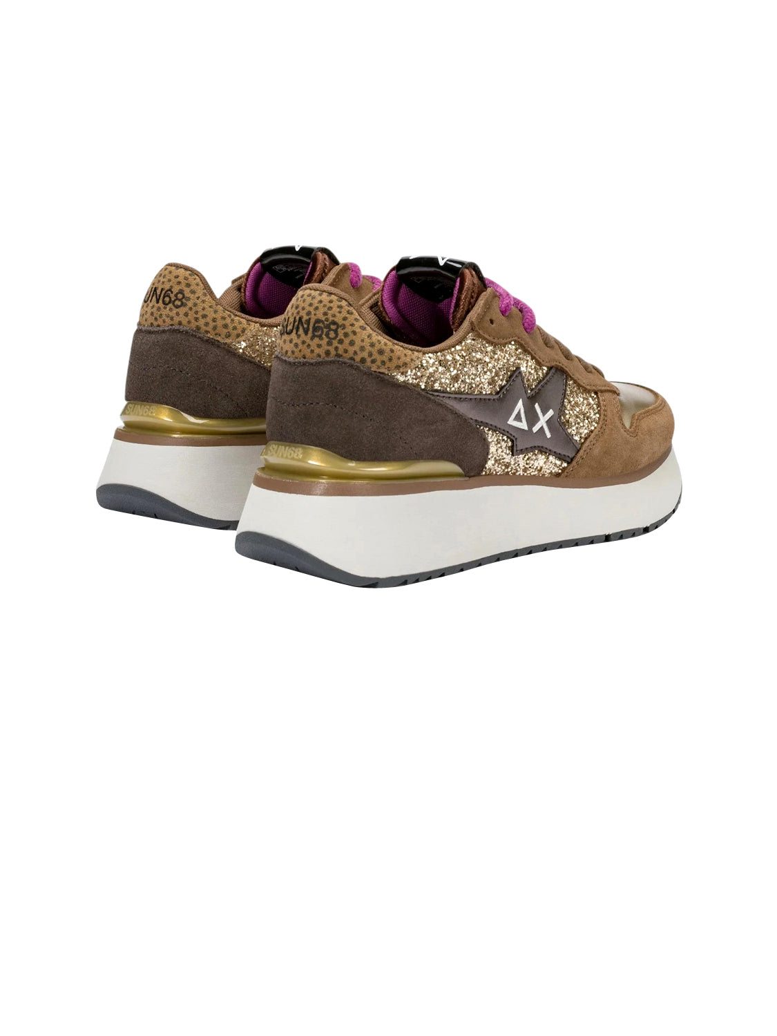 SUN68 Sneakers Donna - Oro modello Z46230