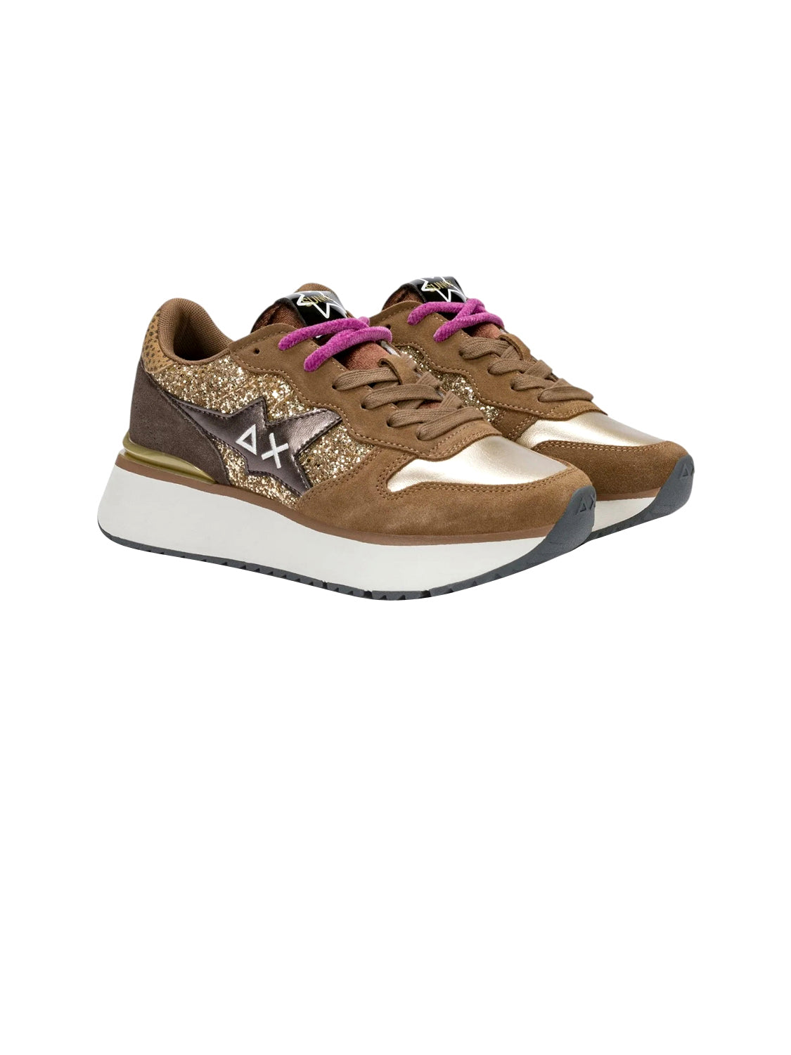 SUN68 Sneakers Donna - Oro modello Z46230