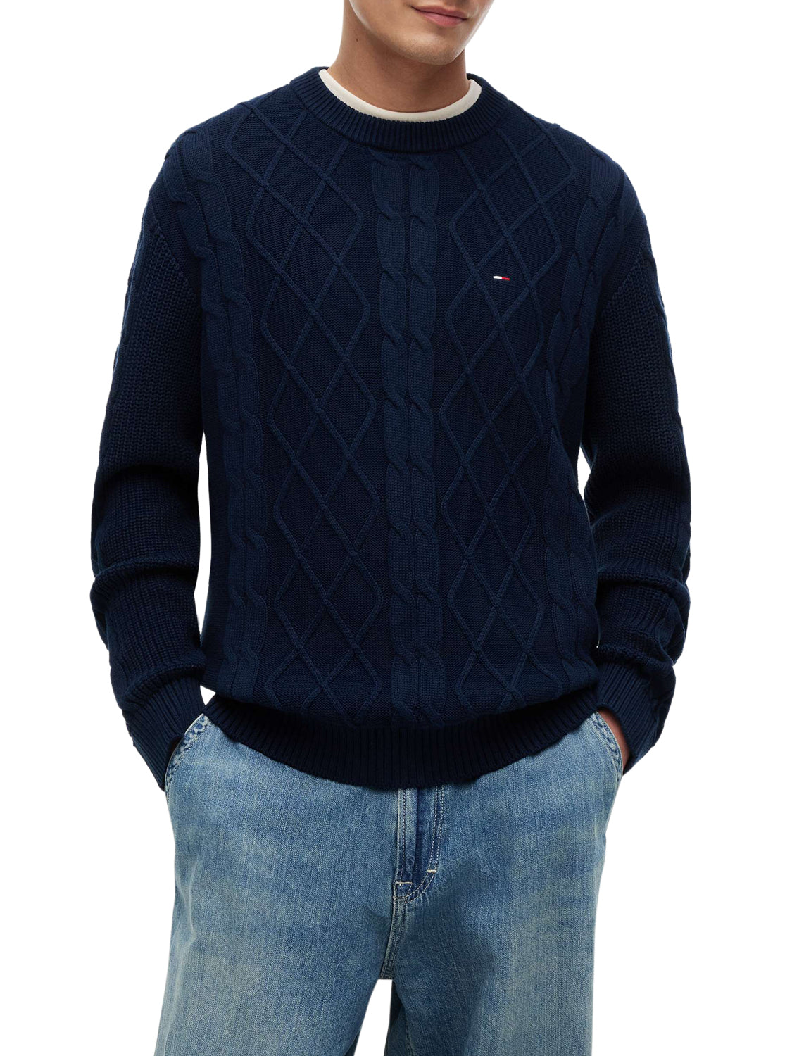 TOMMY HILFIGER Maglione Uomo - Blu modello DM0DM23405C1G