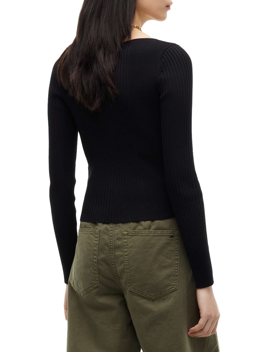 TOMMY HILFIGER Maglione Donna - Nero modello DW0DW23544BDS