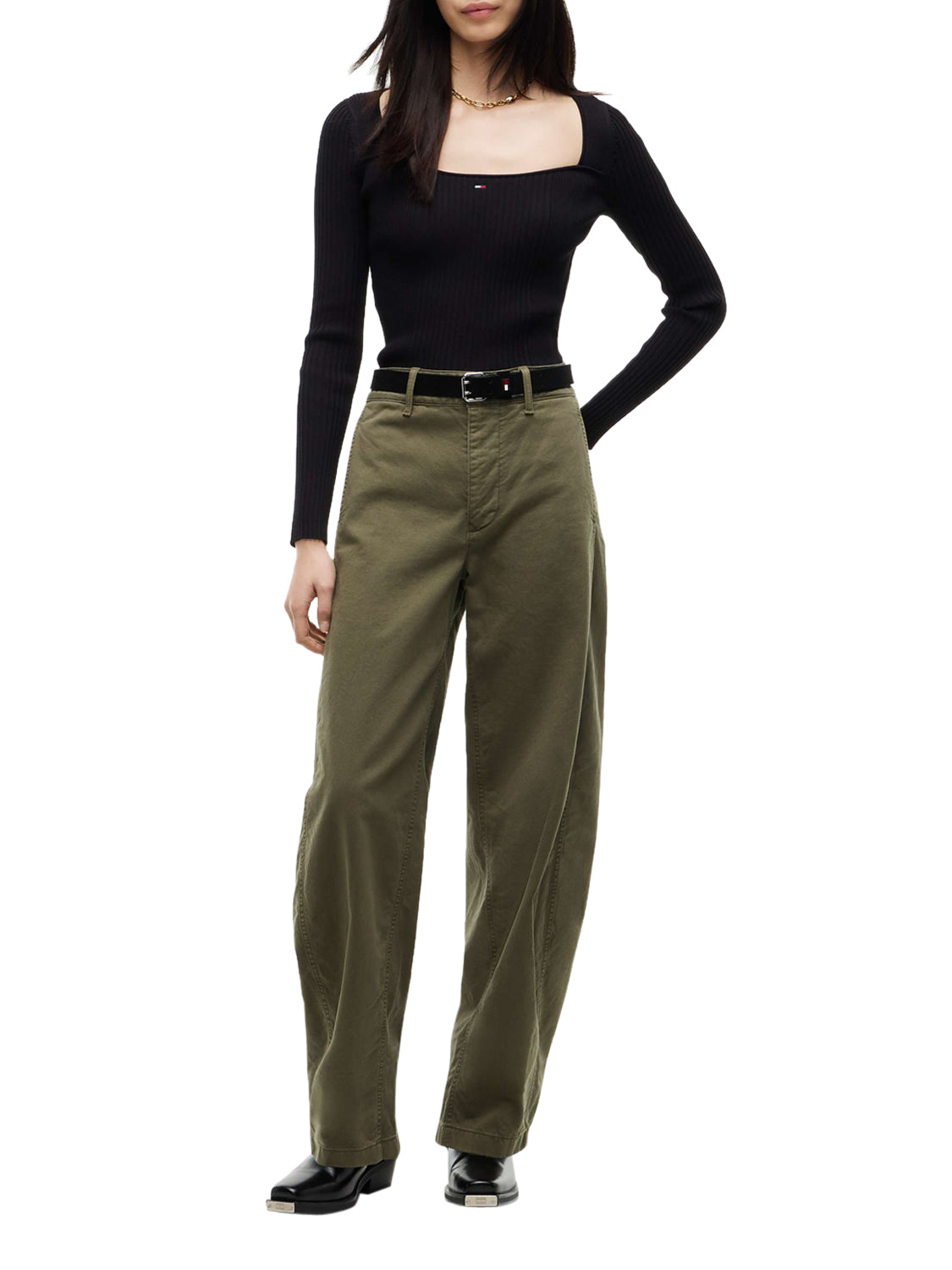 TOMMY HILFIGER Maglione Donna - Nero modello DW0DW23544BDS