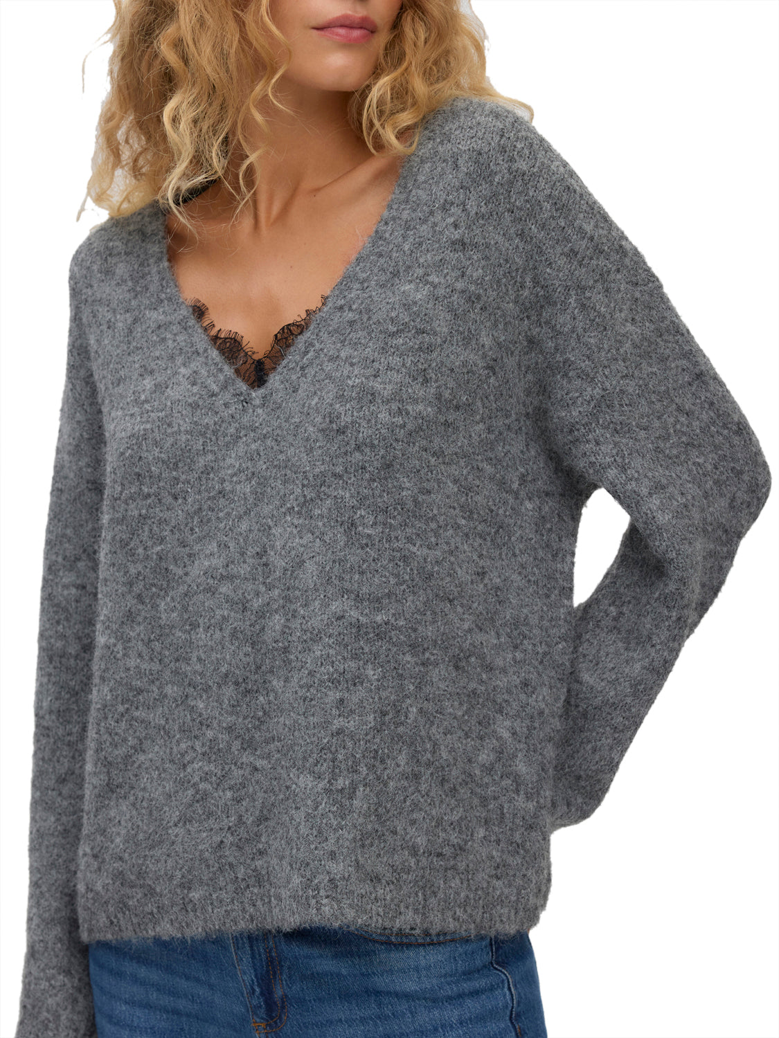 VERO MODA Maglione Donna - Grigio modello 10352890