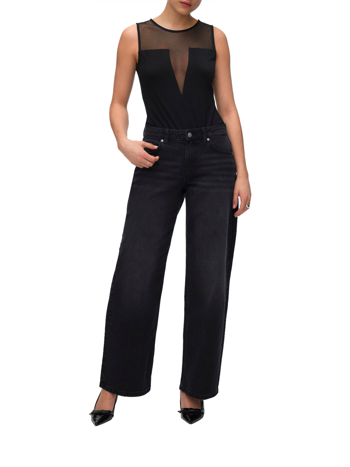 VERO MODA Top Donna - Nero modello 10353427