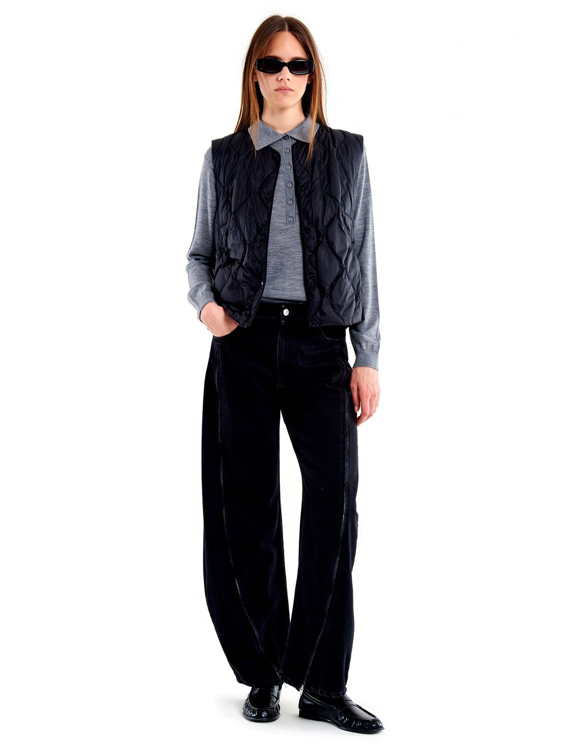 VICOLO Giubbino Smanicato Donna - Nero modello TAC0042
