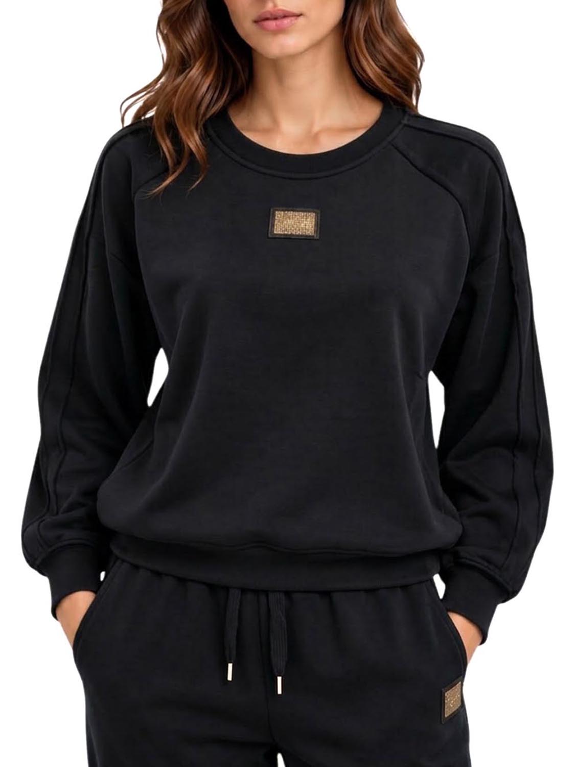 YES ZEE Felpa Donna - Nero modello 01F005NR00