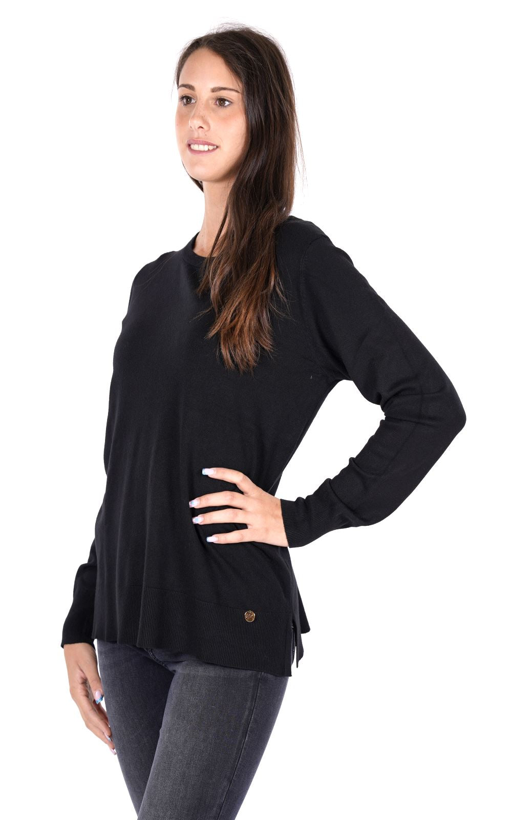 YES ZEE Maglione Donna - Nero modello 01M052RU00