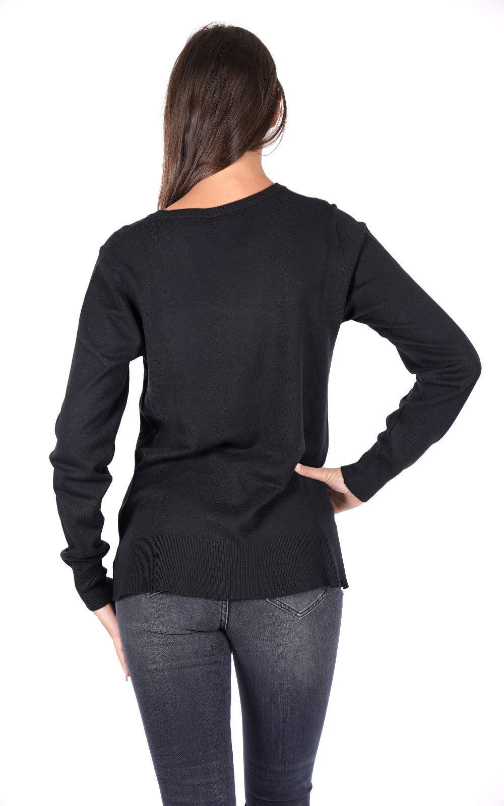 YES ZEE Maglione Donna - Nero modello 01M052RU00