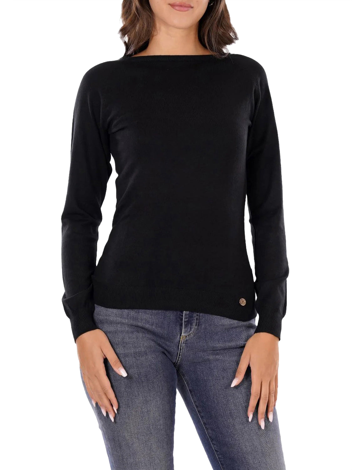 YES ZEE Maglione Donna - Nero modello 01M053RU00