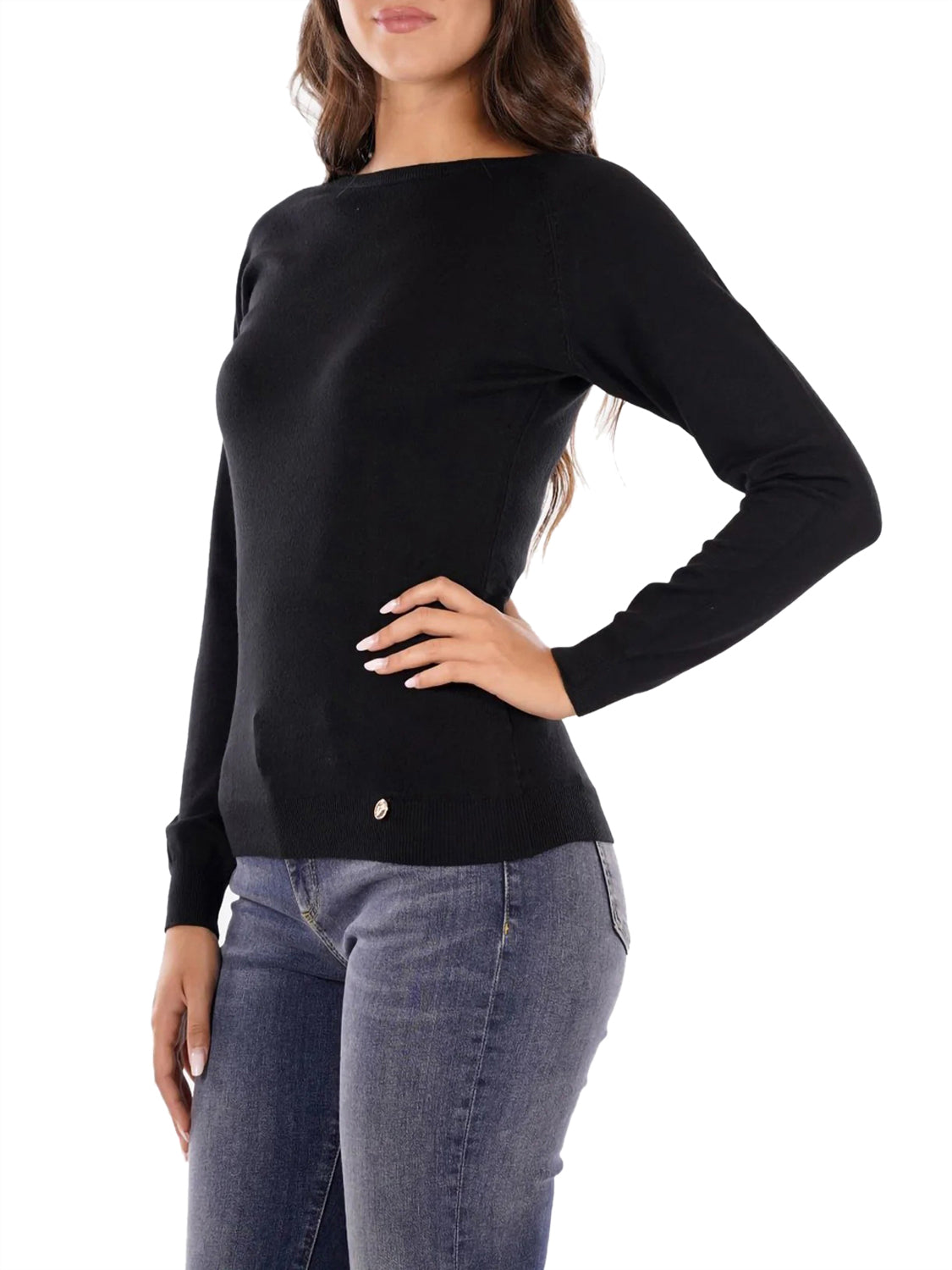 YES ZEE Maglione Donna - Nero modello 01M053RU00