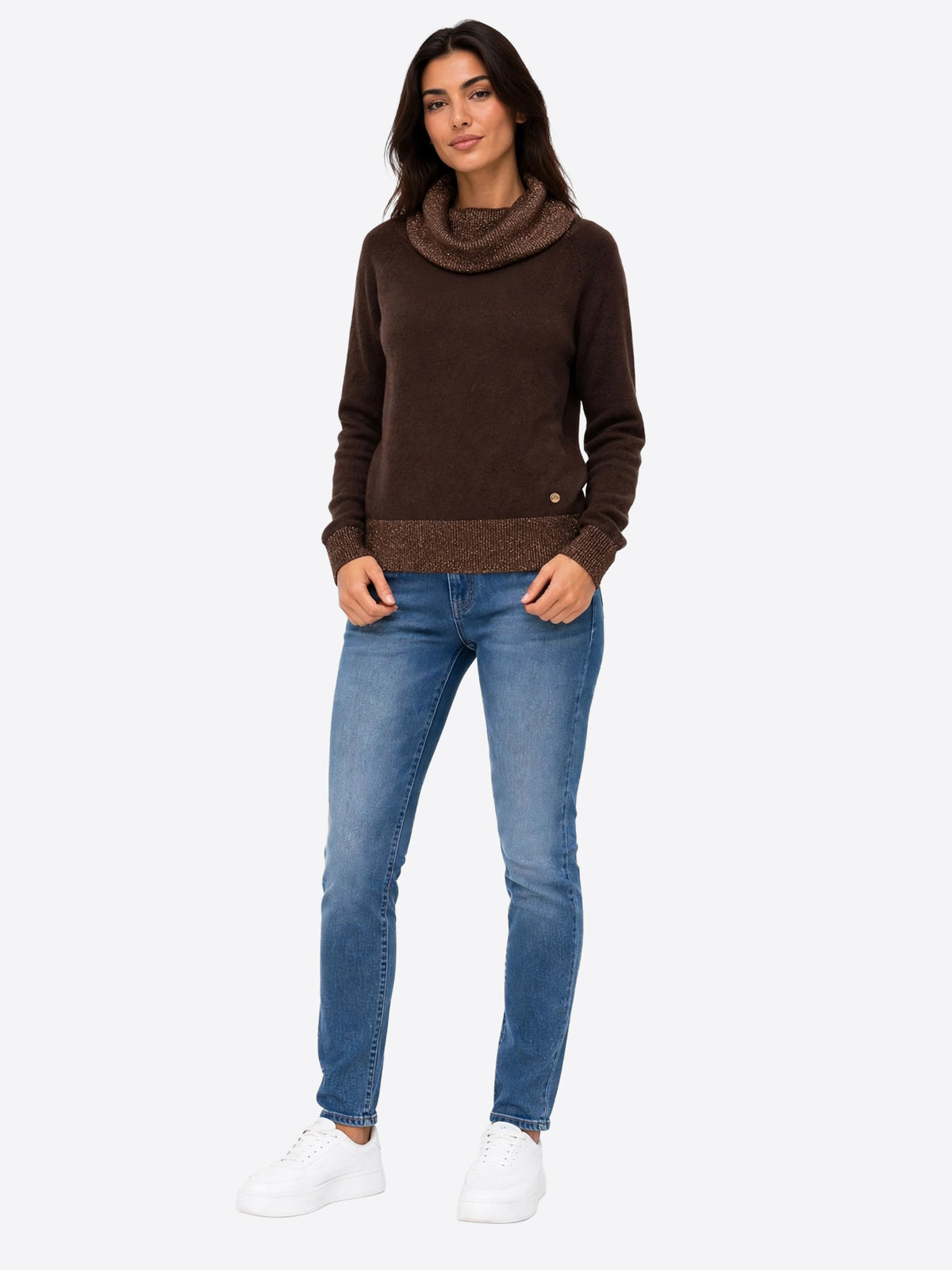 YES ZEE Maglione Donna - T.Moro modello 01M054BN00