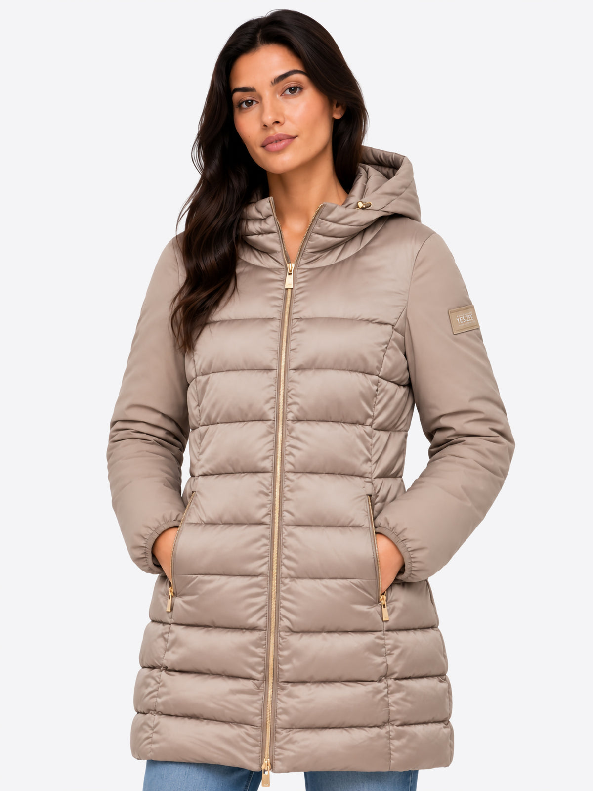 YES ZEE Cappotto Donna - Beige modello 01O045M500
