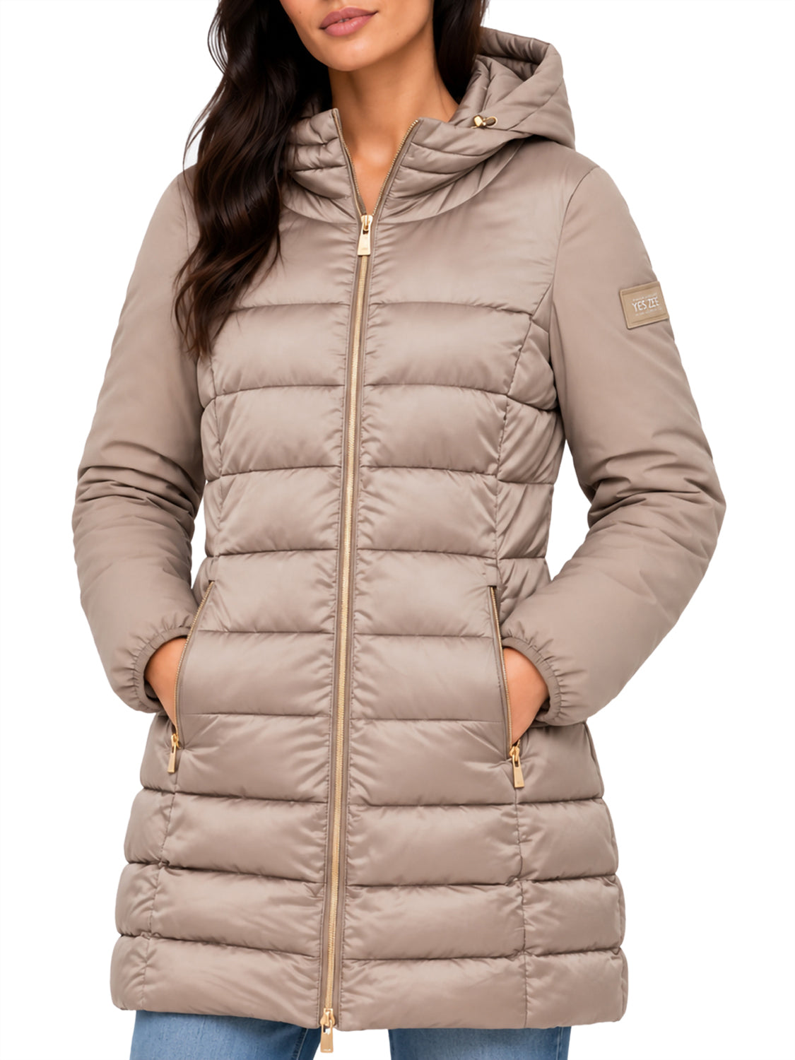 YES ZEE Cappotto Donna - Beige modello 01O045M500