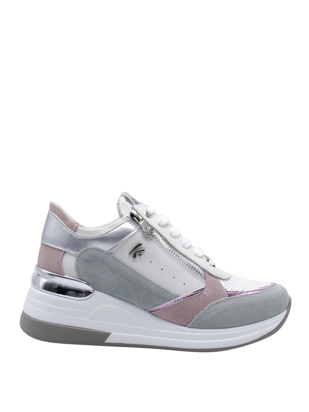 KEY'S Sneakers con zeppa Donna - Bianco modello 9026