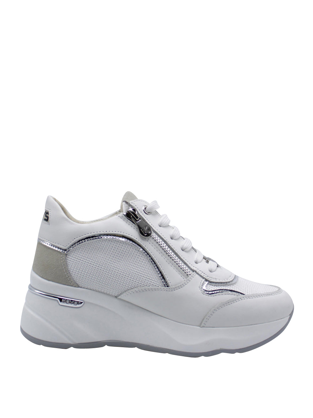 KEY'S Sneakers con zeppa Donna - Bianco modello 9041
