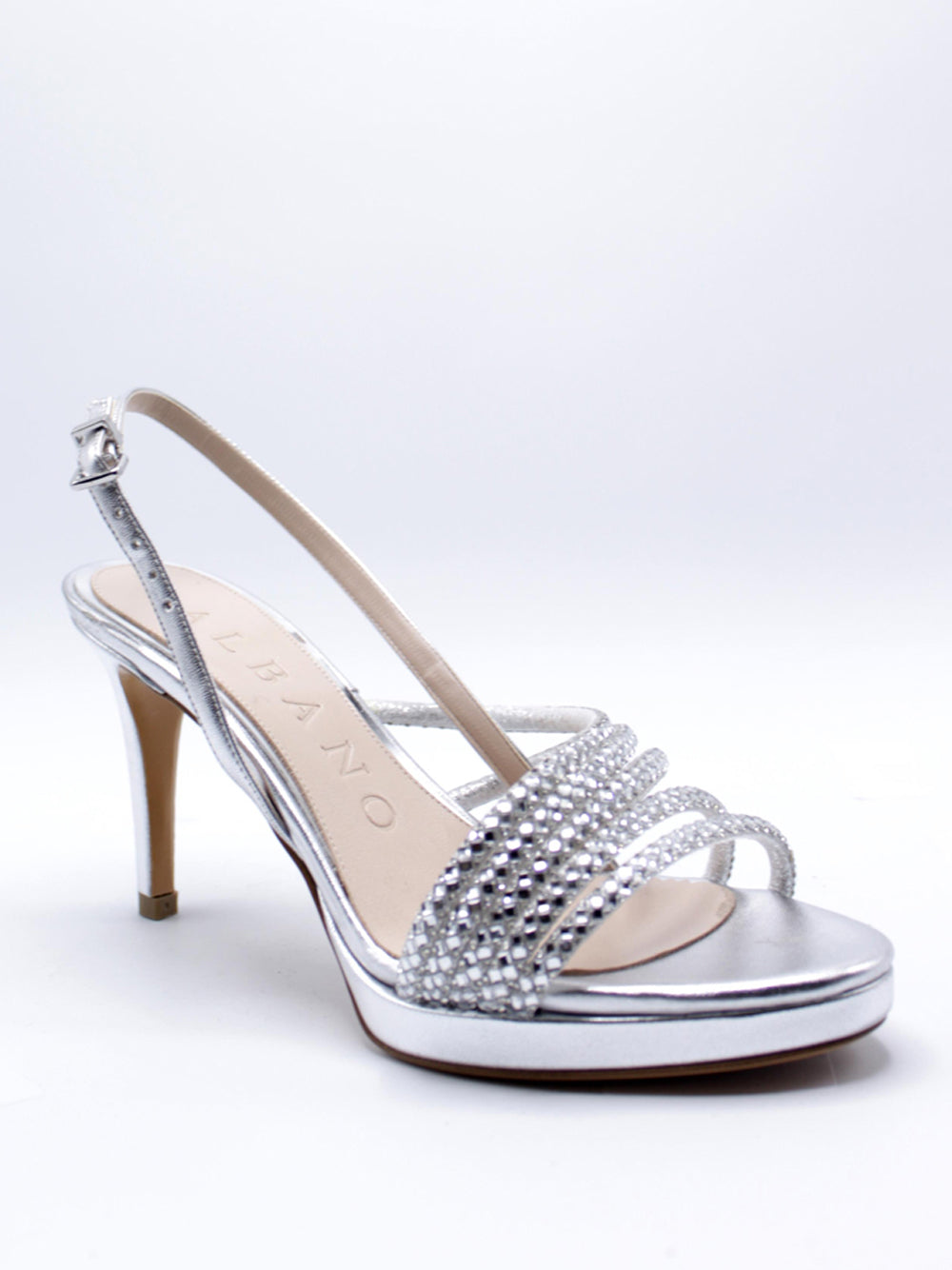 ALBANO Sandali con tacco Donna - Argento modello 5345