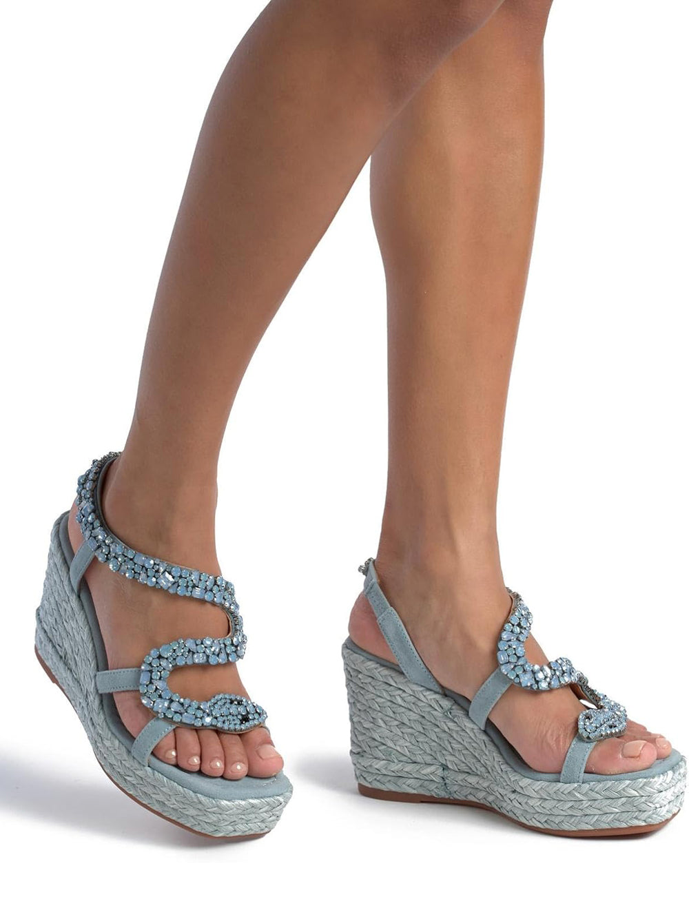 ALMA EN PENA Sandali con zeppa Donna - Blu modello 1276