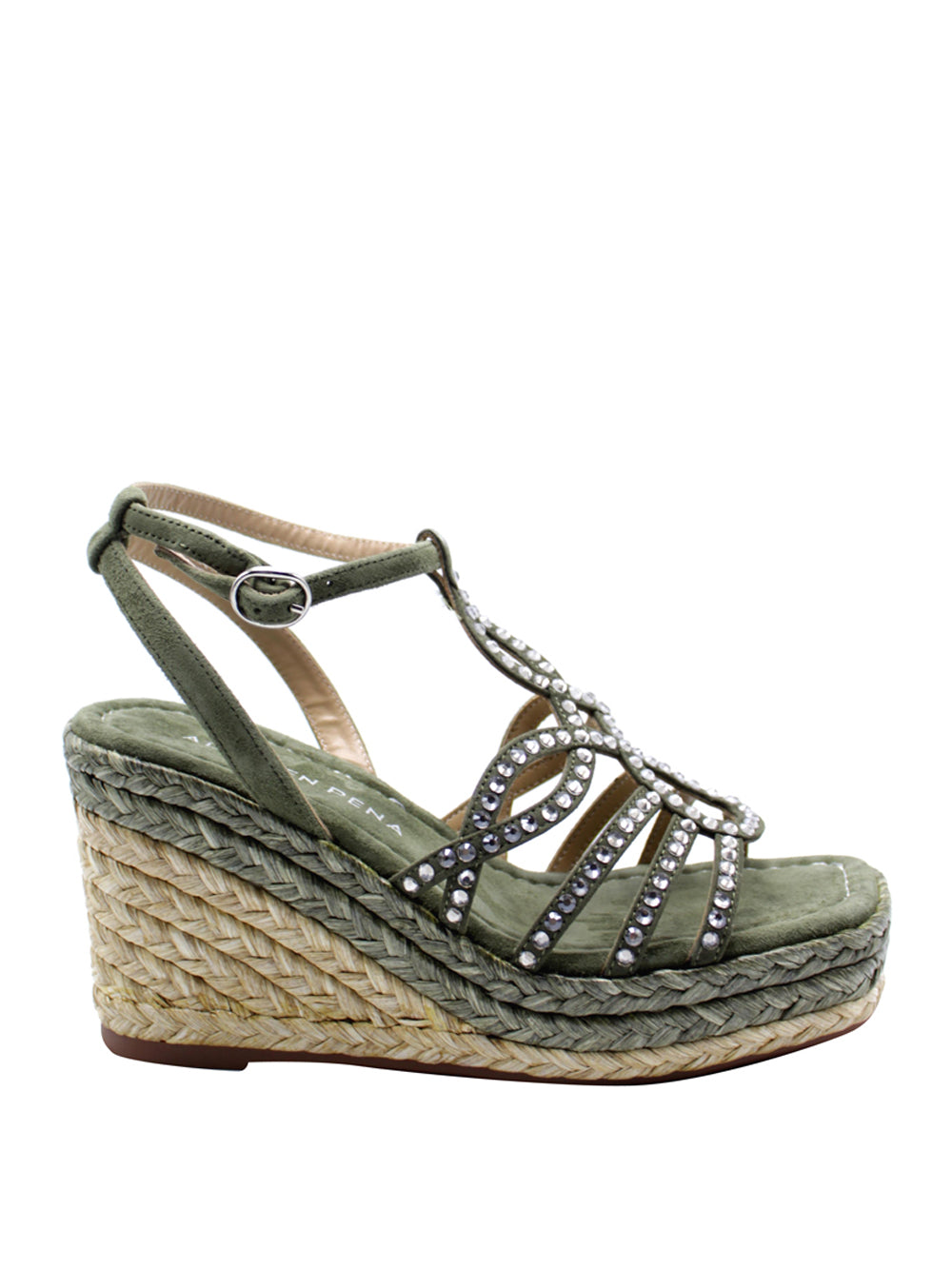 ALMA EN PENA Sandali con zeppa Donna - Verde modello 51292