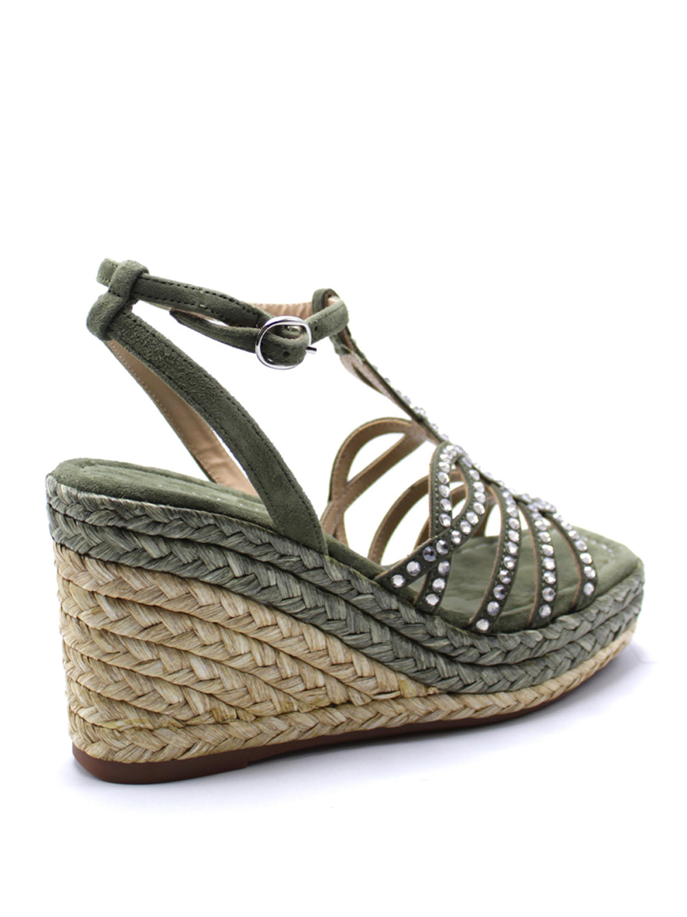 ALMA EN PENA Sandali con zeppa Donna - Verde modello 51292