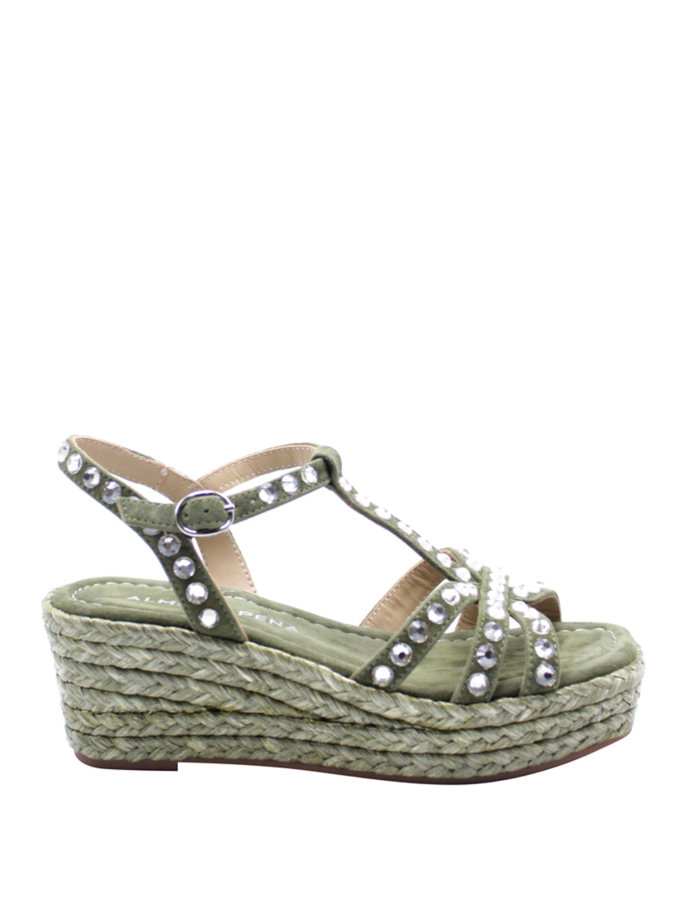 ALMA EN PENA Sandali con zeppa Donna - Verde modello 51451
