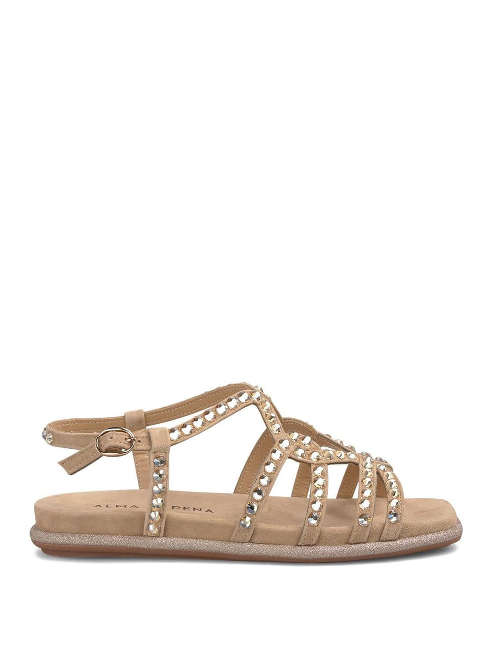 ALMA EN PENA Sandali con borchie Donna - Beige modello 51600