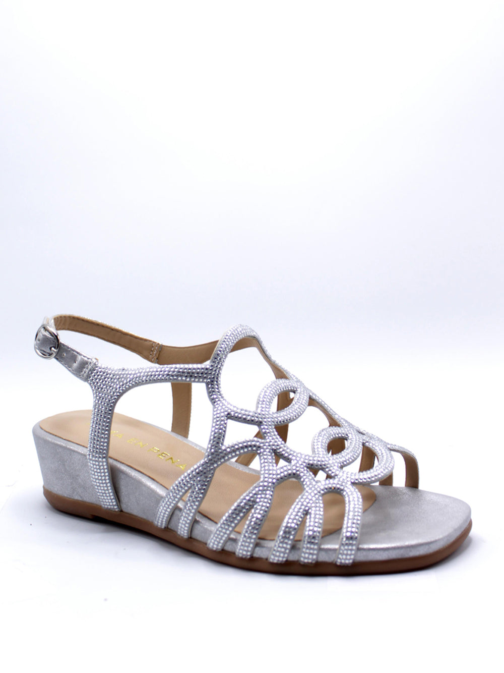 ALMA EN PENA Sandali con zeppa Donna - Argento modello 51778