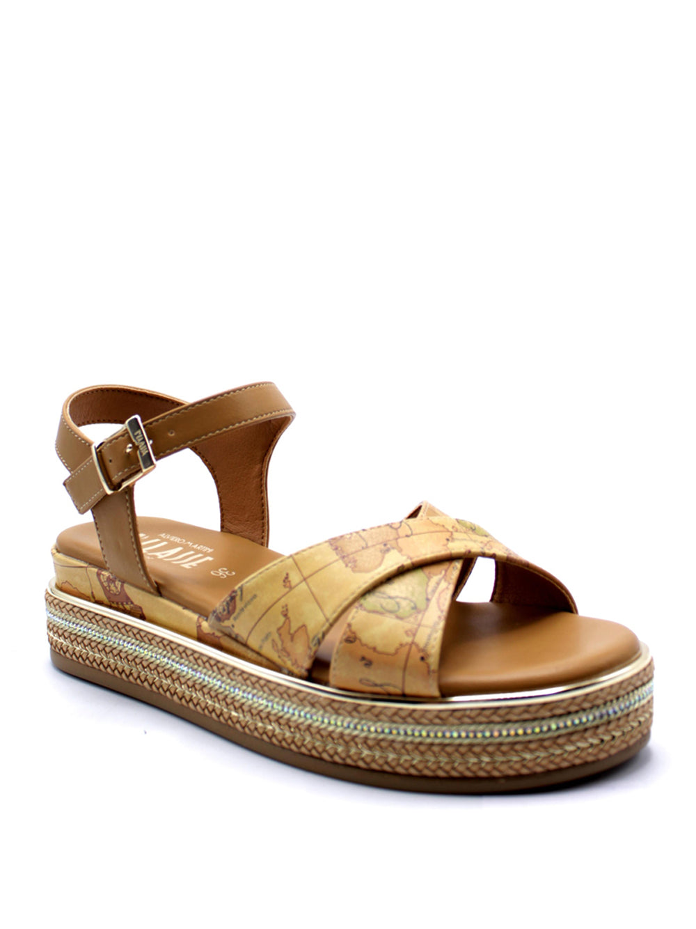 Alviero Martini 1A Classe Sandali con zeppa Donna - Cuoio modello 2183