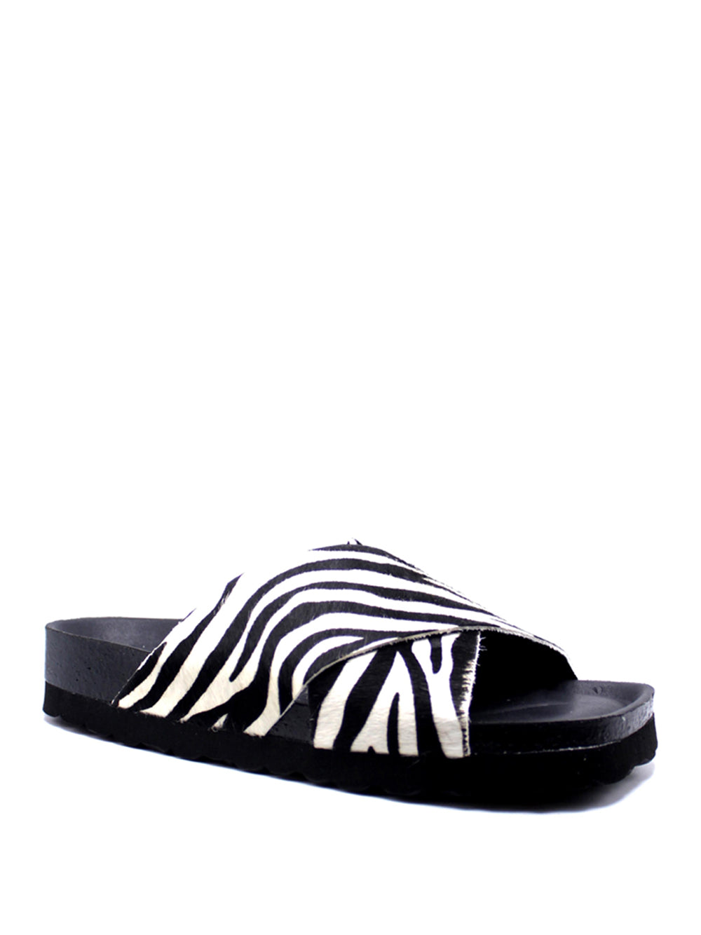BIO BIO Sandali slide Donna - Zebra modello KALM