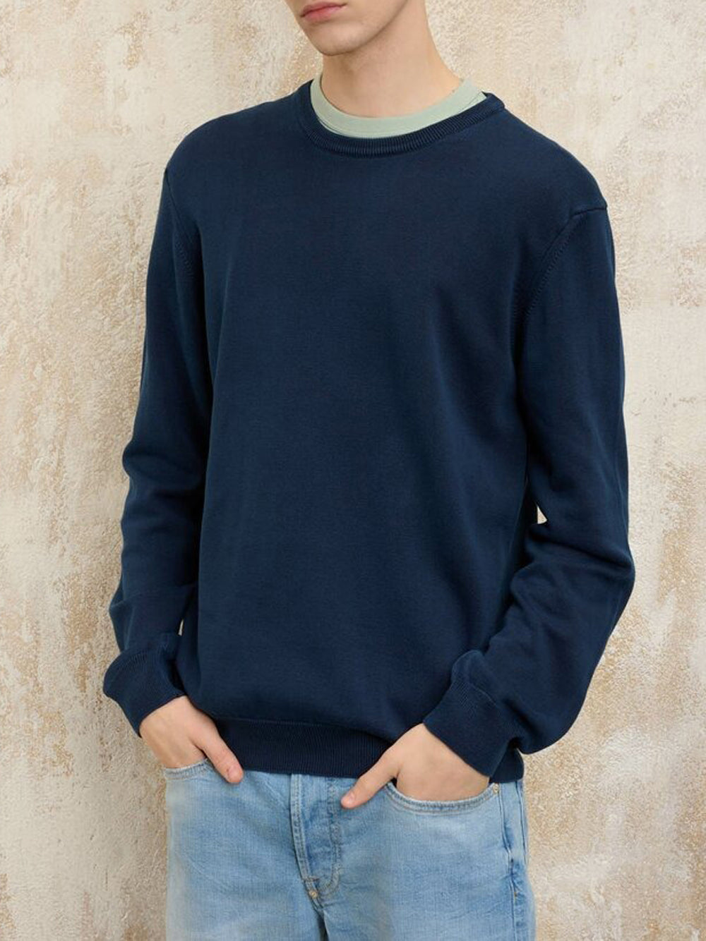 BLAUER Maglione Uomo - Blu modello 25SBLUM01476