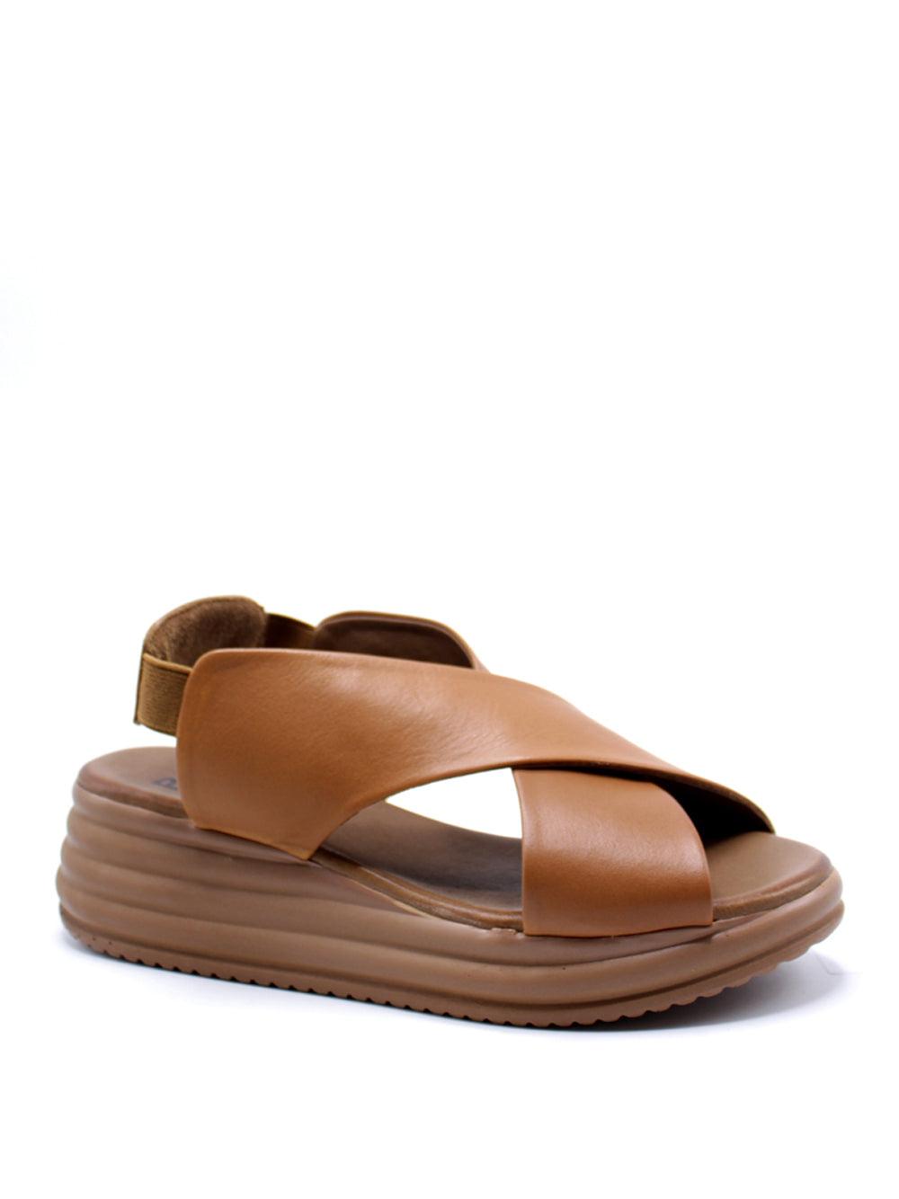 BUENO Sandali con zeppa Donna - Cuoio modello WY5703