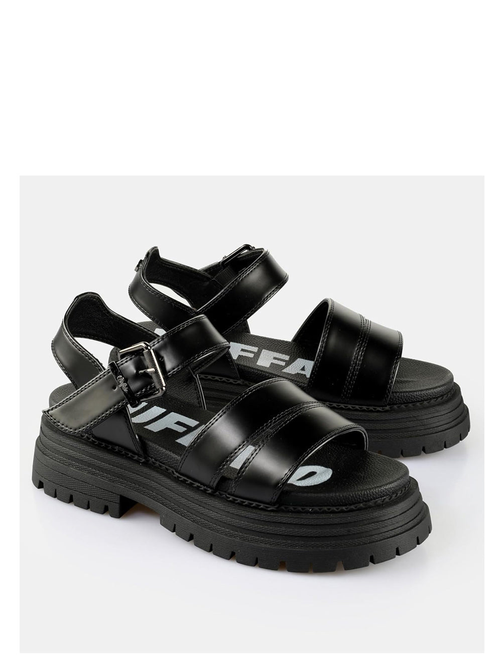 BUFFALO Sandali platform Donna - Nero modello 1602274