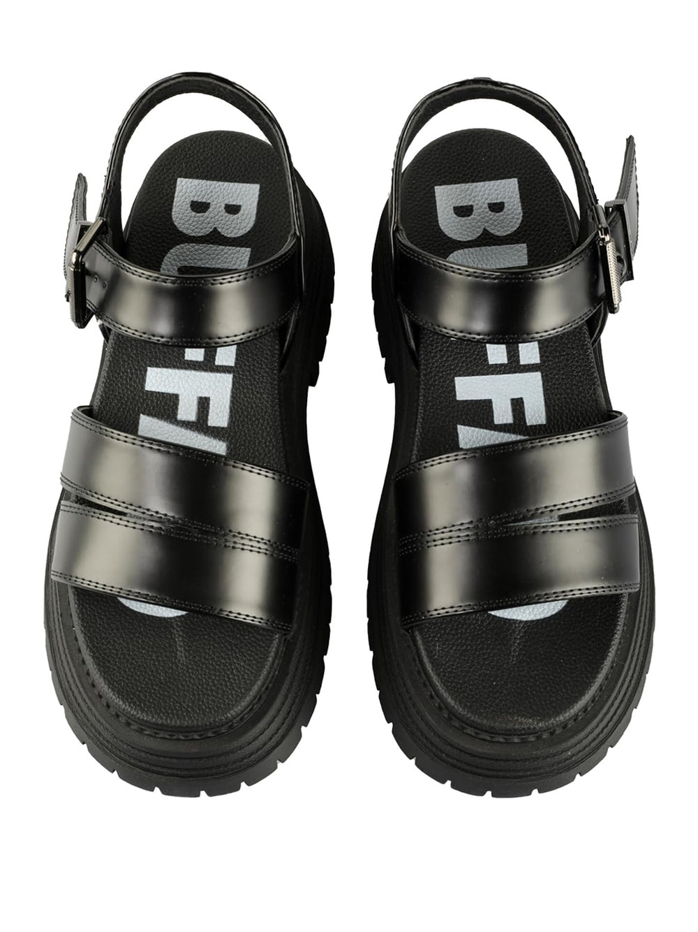 BUFFALO Sandali platform Donna - Nero modello 1602274