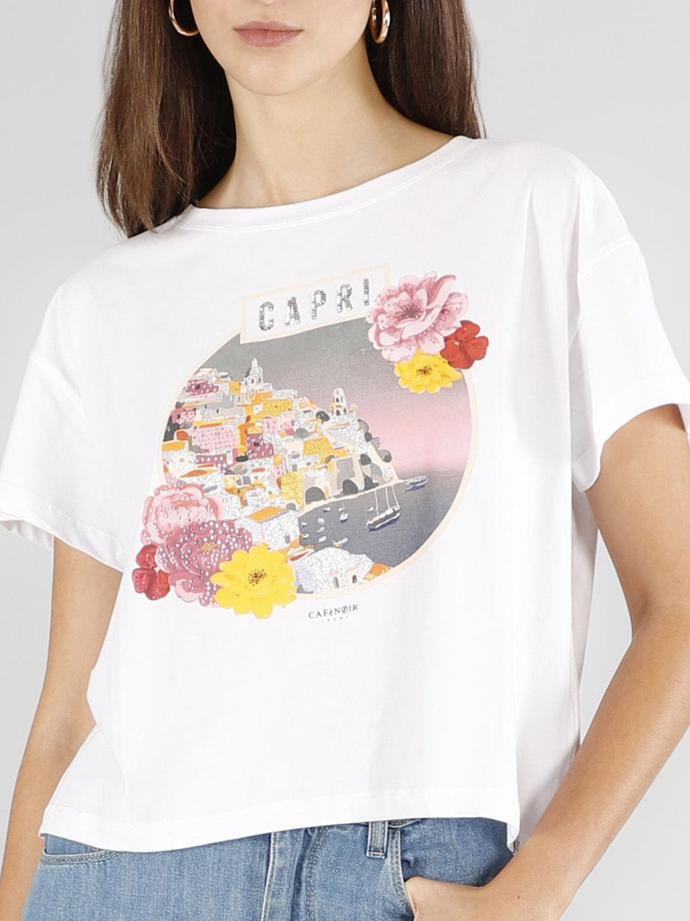 CAFE'NOIR T-shirt Donna - Bianco modello C7JT0222