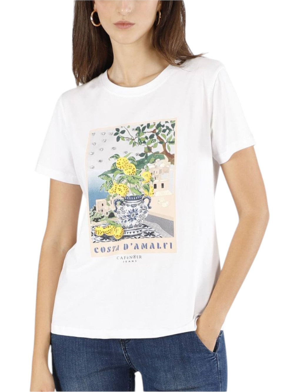 CAFE'NOIR T-shirt Donna - Bianco modello C7JT0223