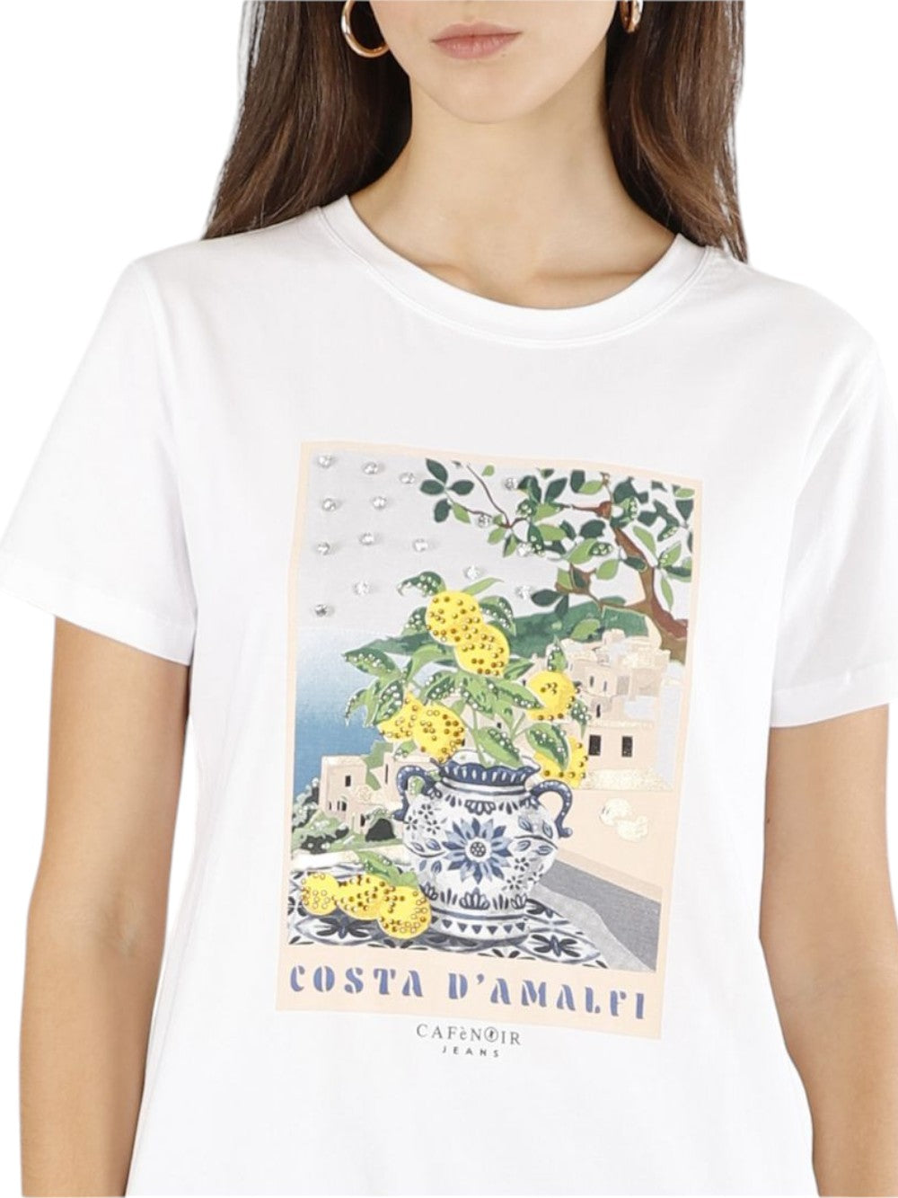 CAFE'NOIR T-shirt Donna - Bianco modello C7JT0223